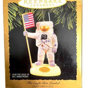 NIB 1994 Hallmark Keepsake Ornament The Eagle Has Landed Light and Voice